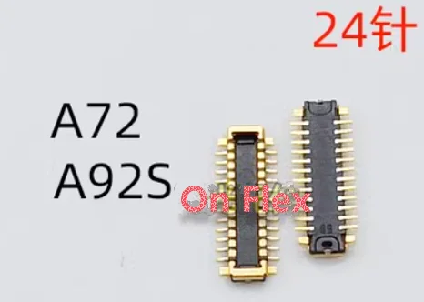 Boucle de connexion de câble de carte mère de base de caméra avant, connecteur FPC, OPPO A72 A92S, 24 broches, 10 pièces-100 pièces