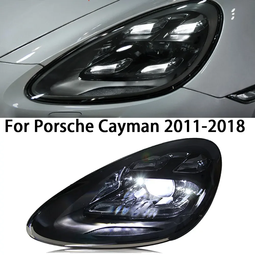 

Car Styling Head Lights For Porsche Cayman Headlights 2011-2018 Upgrade 2020 Style Matrix LED daytime running light assembly