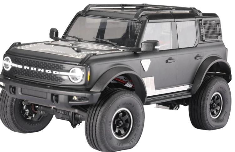 Металлическая аварийная пластина типа B для 1/18 Traxxas Trx-4m Bronco Trx4m, боковая юбка, декоративная линза, зеркало, корпус из нержавеющей стали