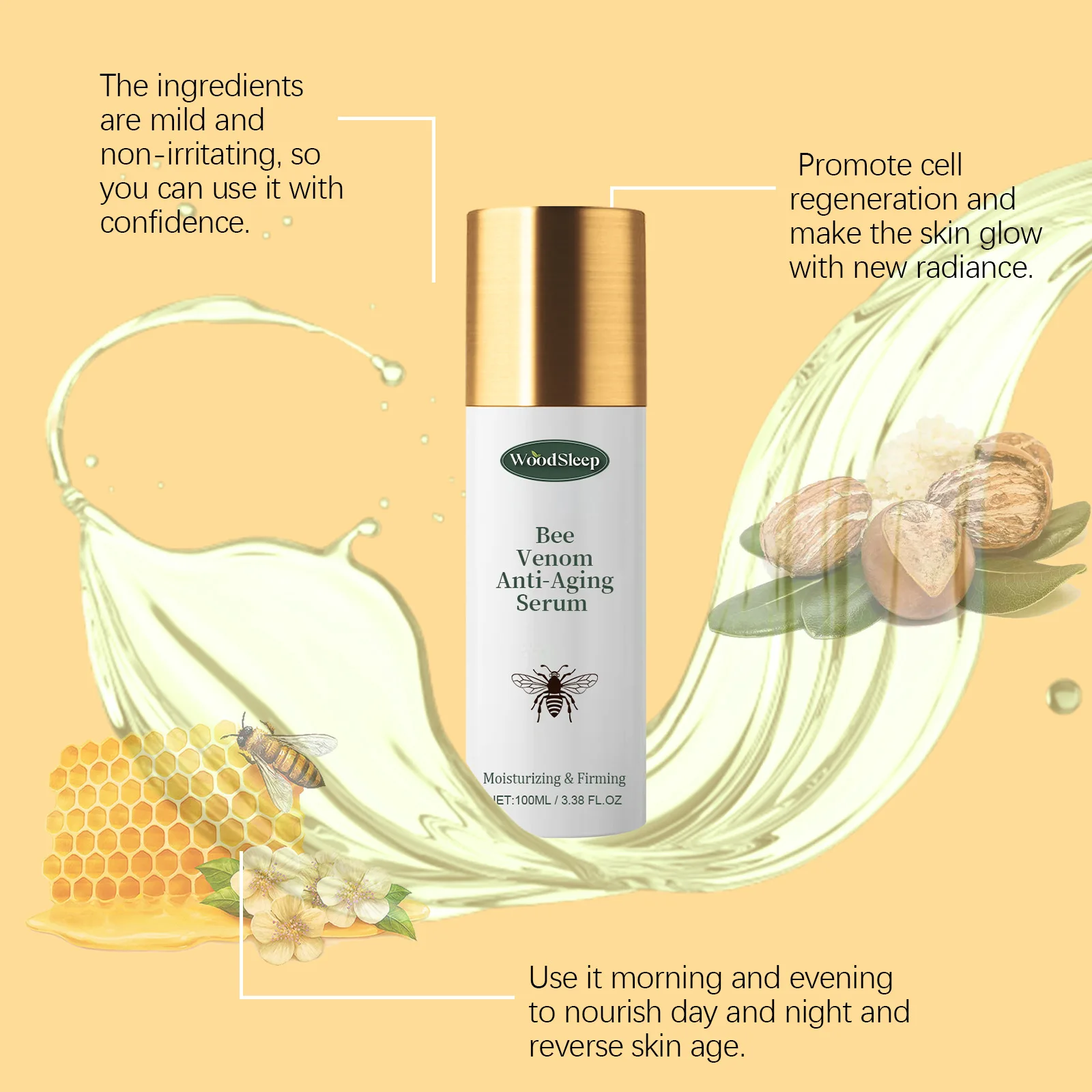Vitamin Facial Firming Cream Keep Lifting Dark Circle Reduce Fine Lines Deeply Moisturizing Improve Brightening Face Care Cream