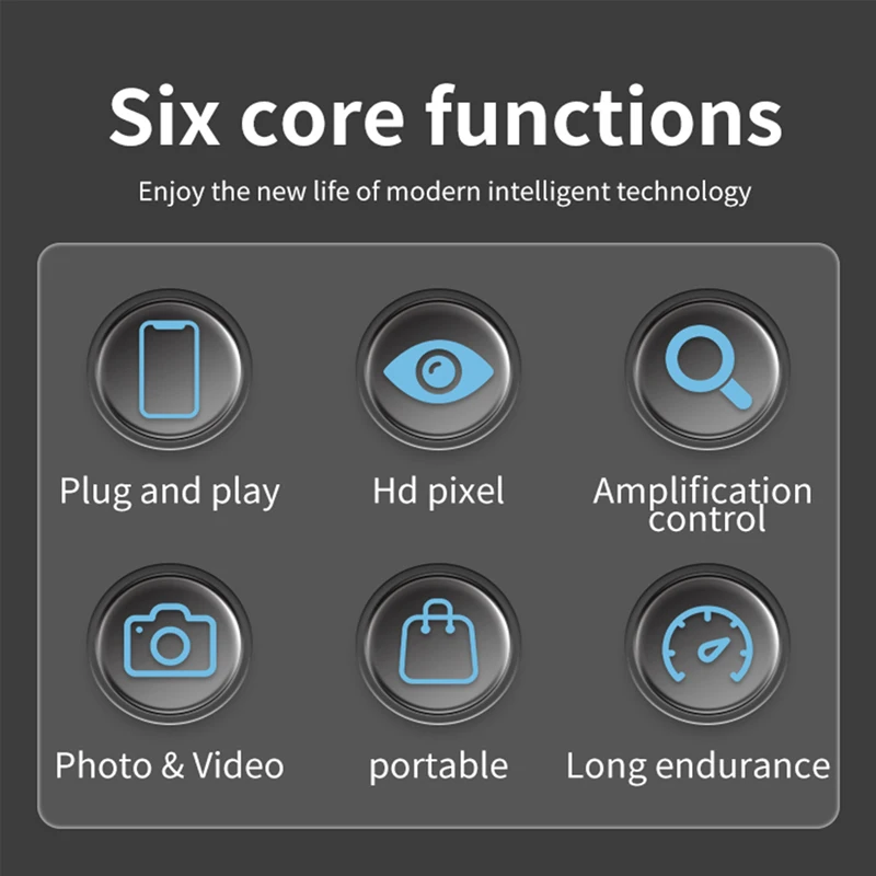Détecteur multifonctionnel de follicules pileux de cuir chevelu, analyseur visuel HD de peau, loupe de Machine, Dermatoscope, connexion de tablette de téléphone
