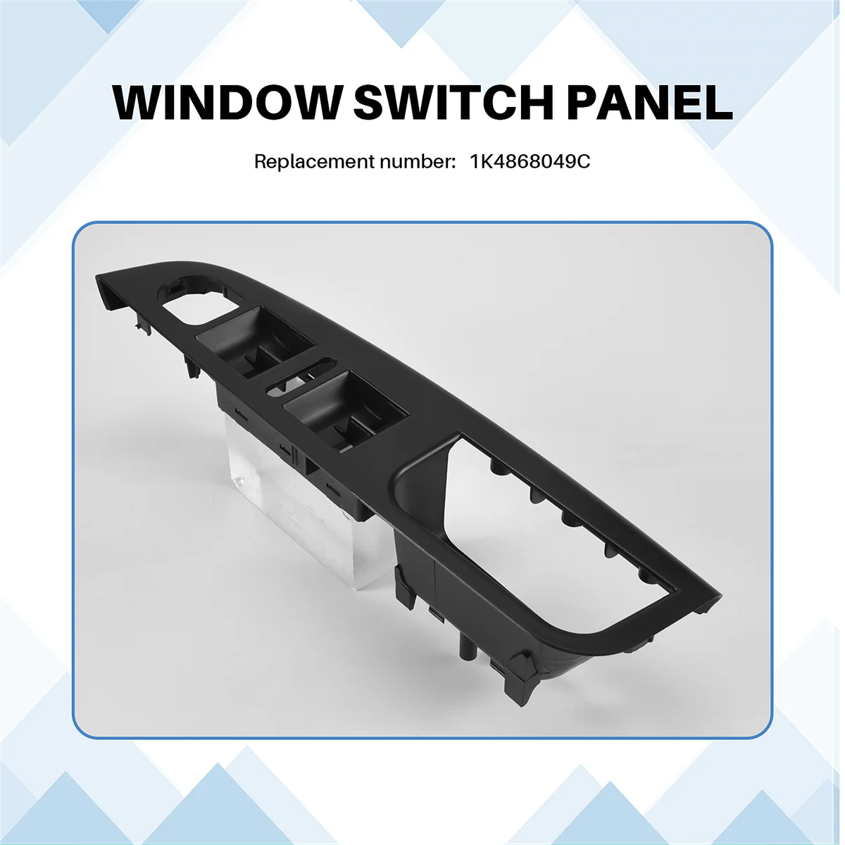 Accessori auto per rivestimento del pannello degli interruttori della finestra dell'auto per Jetta MK5 Golf 5 2005-2014 1K 4868049 C—L49A