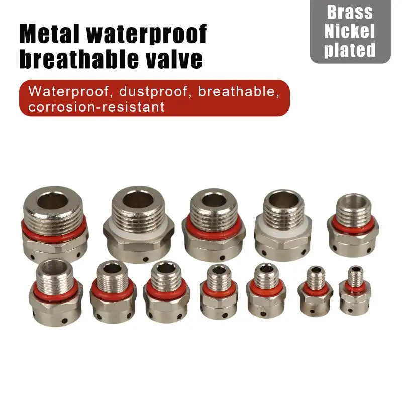 304 Stainless Steel Air Vent Valve Waterproof Screw In Breather Vent Valve M5 M6 M8 M10 M12 M14 M16 M18 M20 Automatic Venting