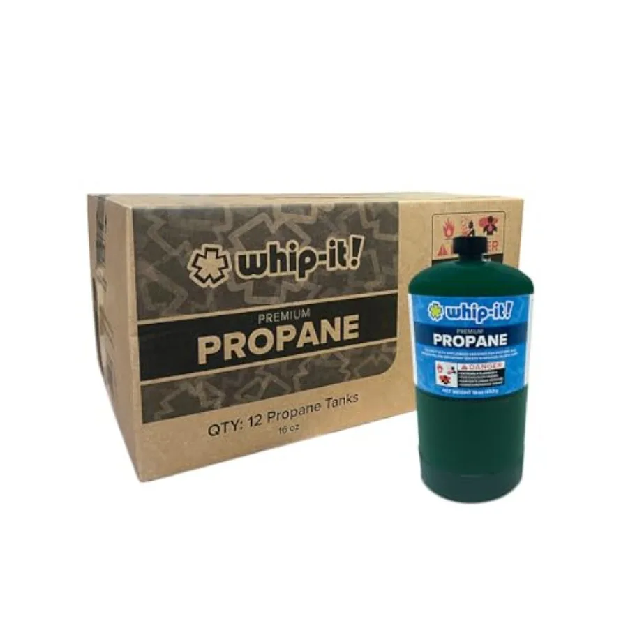 

Whip It Propane 12 Pack Premium Camping Outdoor Campfire Torch Stove Lantern Fuel for Reliable and Efficient Outdoor Cooking an