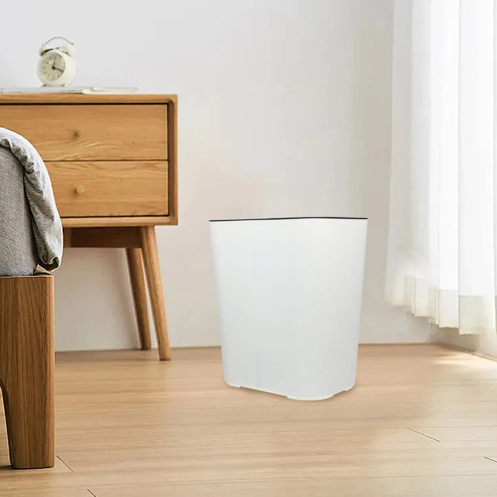 

Dry Wet Separation Trash Can Kitchen Recycling Waste Bin 2 Compartments Garbage Can Trash Barrel Food Composter Dustbin