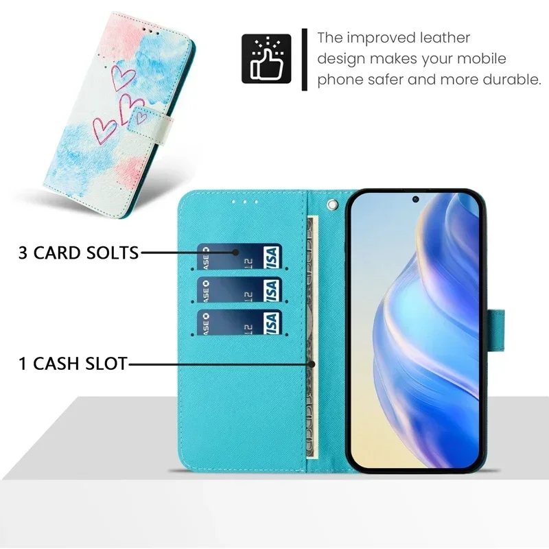 حافظة جلدية لهاتف اوبو رينو 15 برو 15 برو 15 برو PLV110 حافظة محفظة رينو 15 PLW110 حافظة كرتونية قابلة للطي كابا eتوي