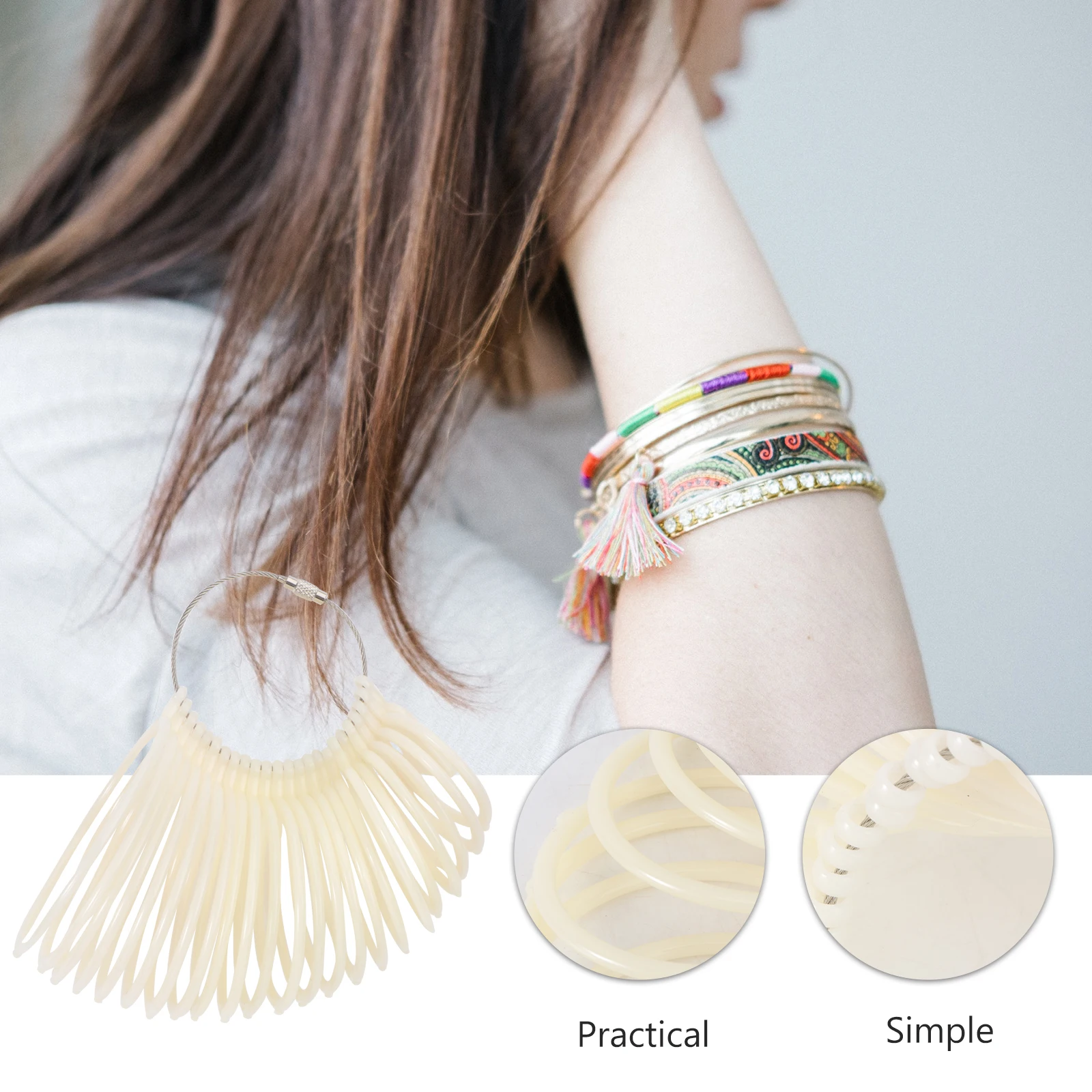 

Plastic Bracelet Measuring Tool 1-23 Diameter Wrist Size Jewelry Making Lightweight Precise Measurement Yellow Bangle Circle
