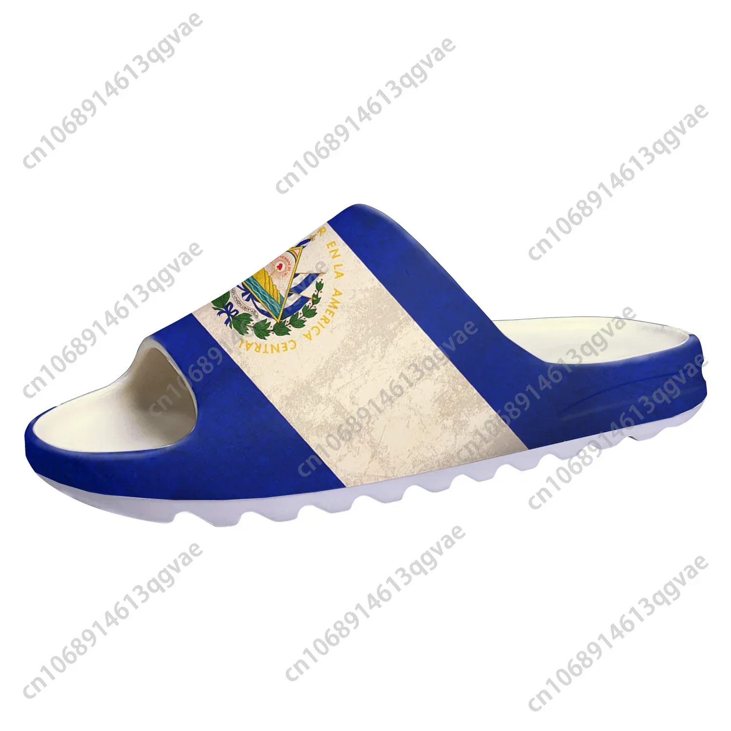 El Salvador Flag Soft Sole Sllipers Home Clogs Step on Water Shoes Mens Womens Teenager Bathroom Beach Customize on Shit Sandals