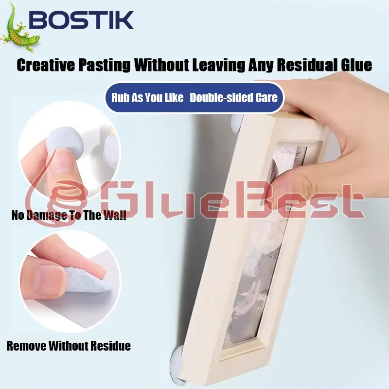 Bostik BlueTack حل لاصق متعدد الأغراض قابل لإعادة الاستخدام لجدران الصور DIY للتنظيف وتثبيت النماذج المنتج الأصلي #3