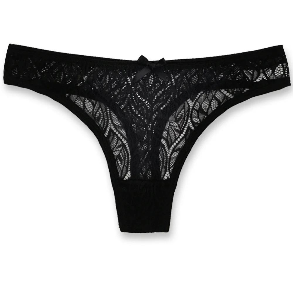 Ladies Sexy Lace Panties Women Thongs Breathable Low Waist Fashion G Strings Hollow Transparent Underwear Lingerie 10 pcs/lot