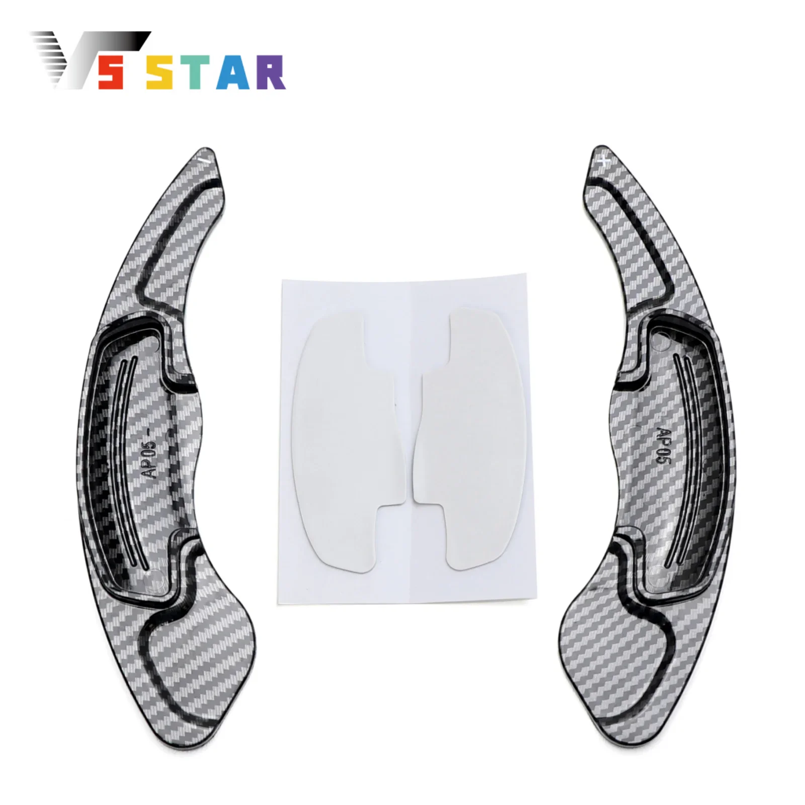 

2pcs Twill-Weave Carbon Fiber Style Steering Wheel Paddle Shift Black For 2014-2023 Honda Accord Gen9 and Gen10