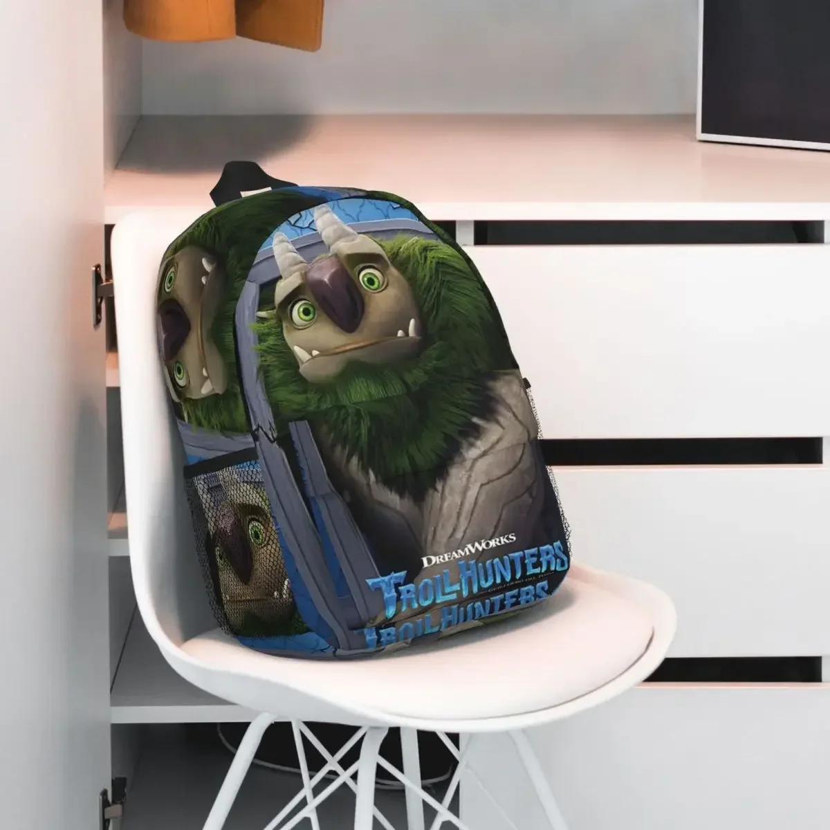 

Рюкзак TrollHunters с героями мультфильмов, Лидер продаж, рюкзак большой емкости для мальчиков и девочек, сумка для книг, сумки на плечо для мужчин, женщин, детей, школьная сумка