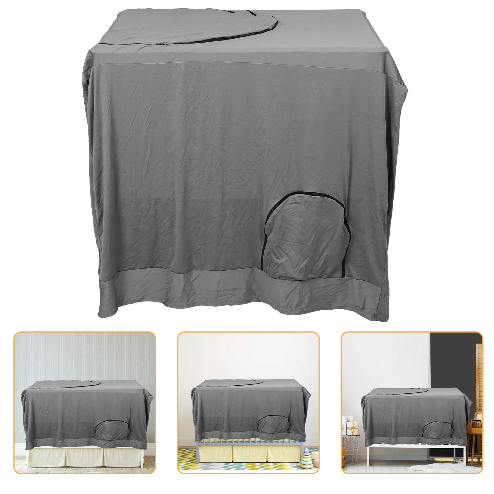 

1pcs Baby Crib Tent Blackout Cover Breathable Stretchy Safety Net For Toddler Mattress Protector Bed Canopy Crib Accessories