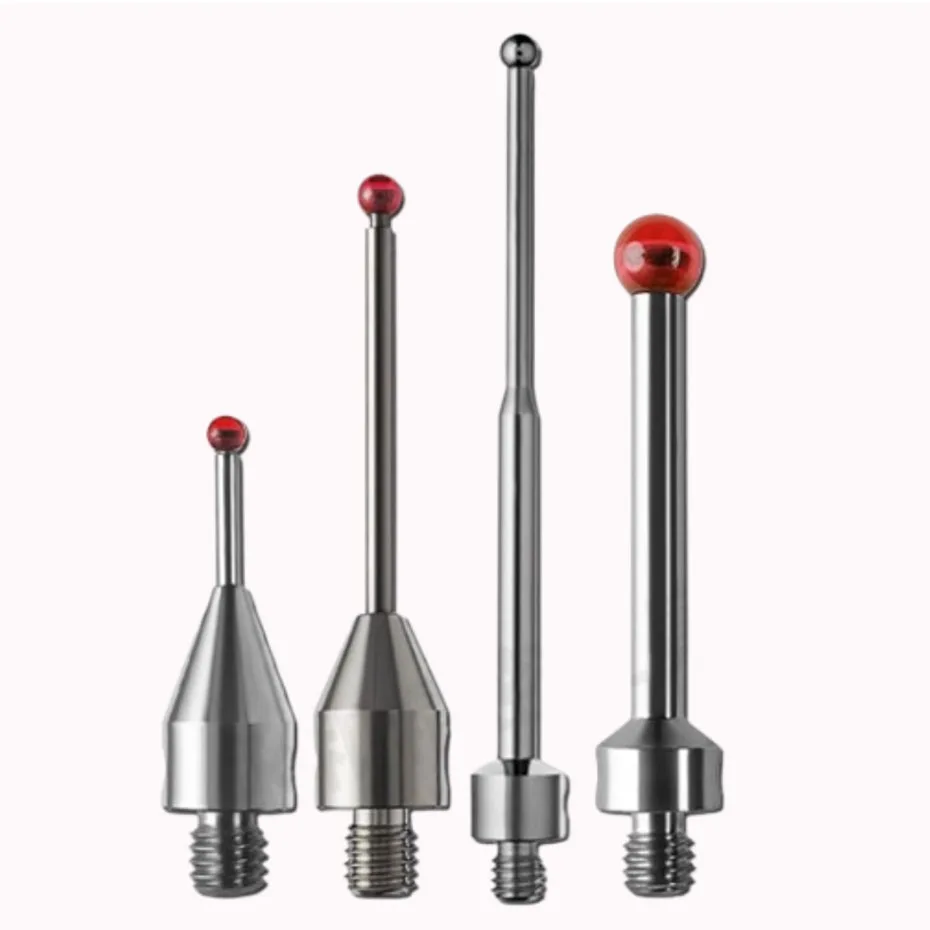 Renishaw Ruby Probe Three Coordinate M4 Steel Ball Probe Machine Tool Test Needle Flat Measuring Needle