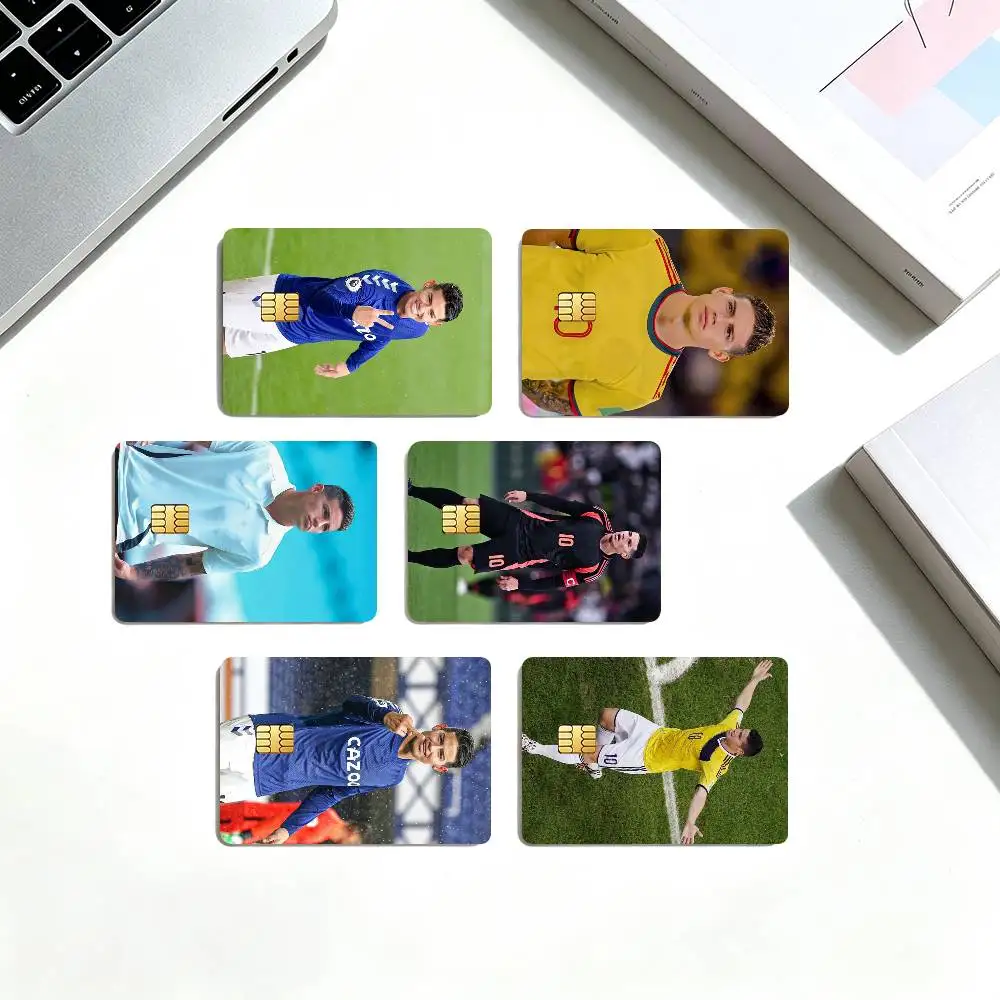 J-James R-Rodriguez JR10 Football Star  Credit Card HD Stickers Small Chip Waterproof Sticker Game Card Decal Gift