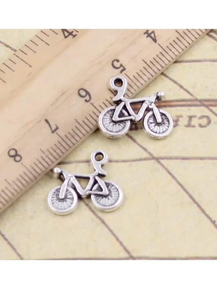 20 sztuk Charms rower 15x16mm tybetański brąz srebrny kolor wisiorki antyczny tworzenia biżuterii DIY Handmade Craft wisiorek — zdjęcie 2