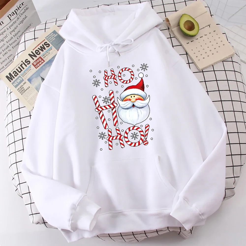 Cute Santa Claus pattern sweatshirt women\'s fall fashion casual top crew neck sweatshirt High street fashion women\'s wear