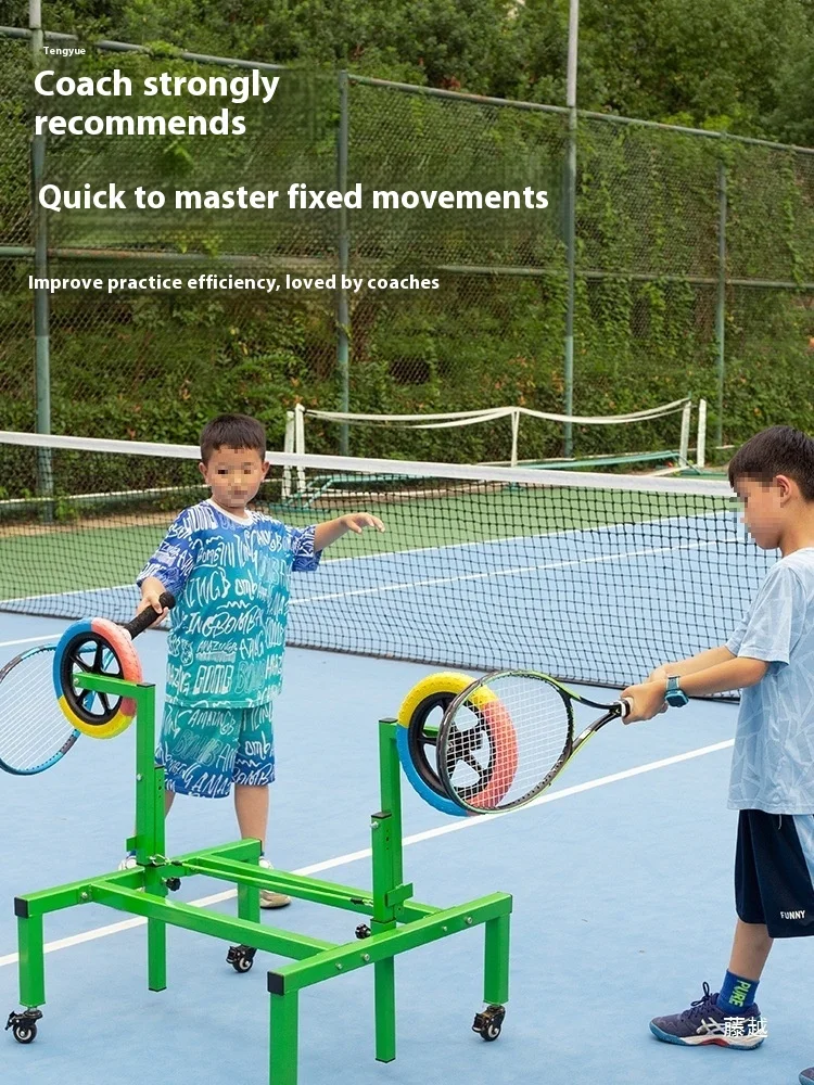 Upper Spin Swing Tennis Wheel Trainer Positive Reverse Manuelle Fixierungsausrüstung für Tennistraining