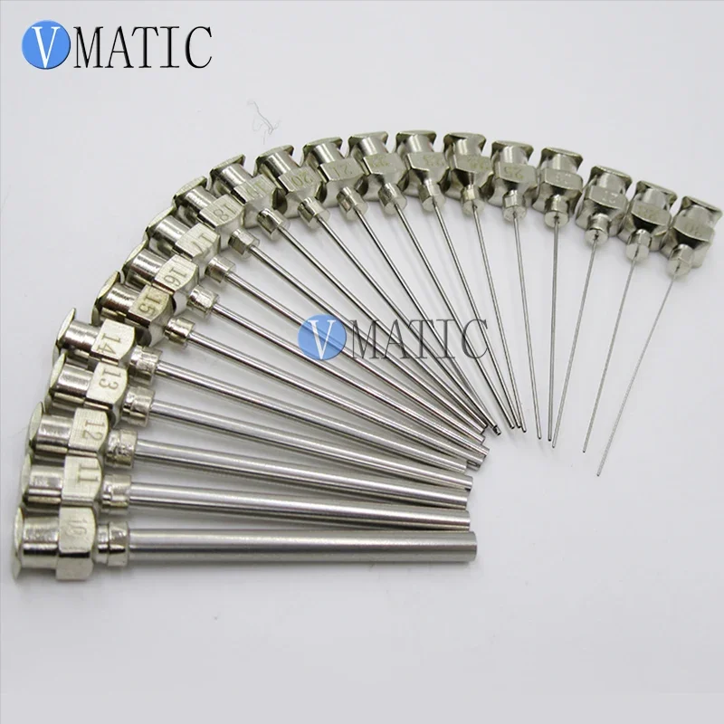 Free Shipping High Precision All Metal Tips Tube Length 75mm Blunt Stainless Steel 12Pcs Dispensing Syringe Needle Tips