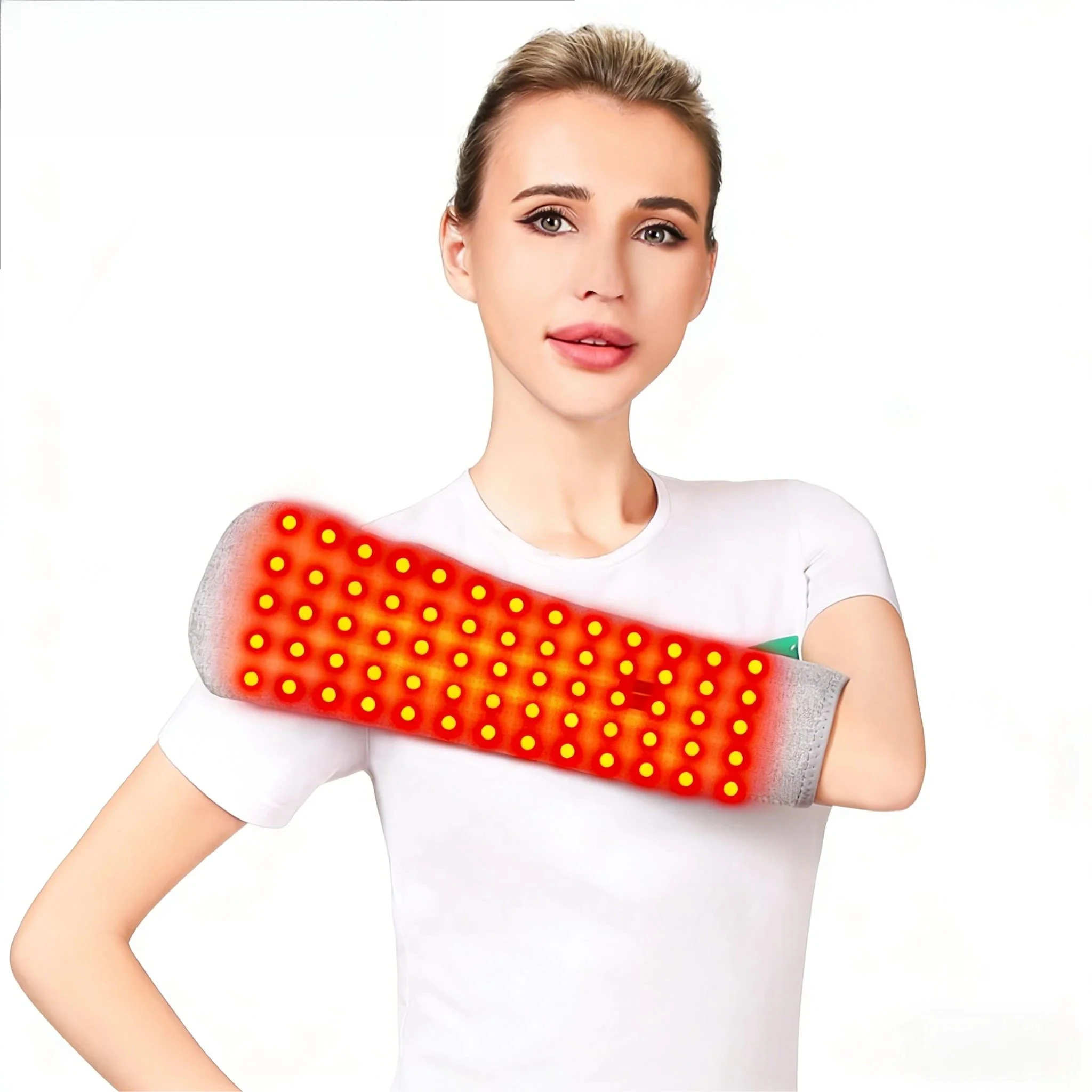 Red Light Heating Arm Protector - Relieves Rheumatic Pain, Warms Palms, Boosts Blood Circulation, Aids Tendonitis Recovery
