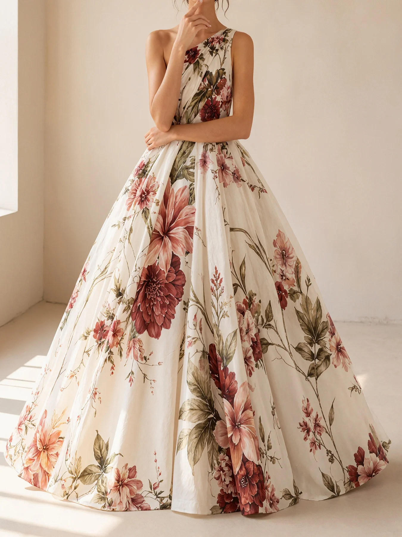 Dames maxi-jurk met bloemenpri - Romper Floral Print recensie en prijs