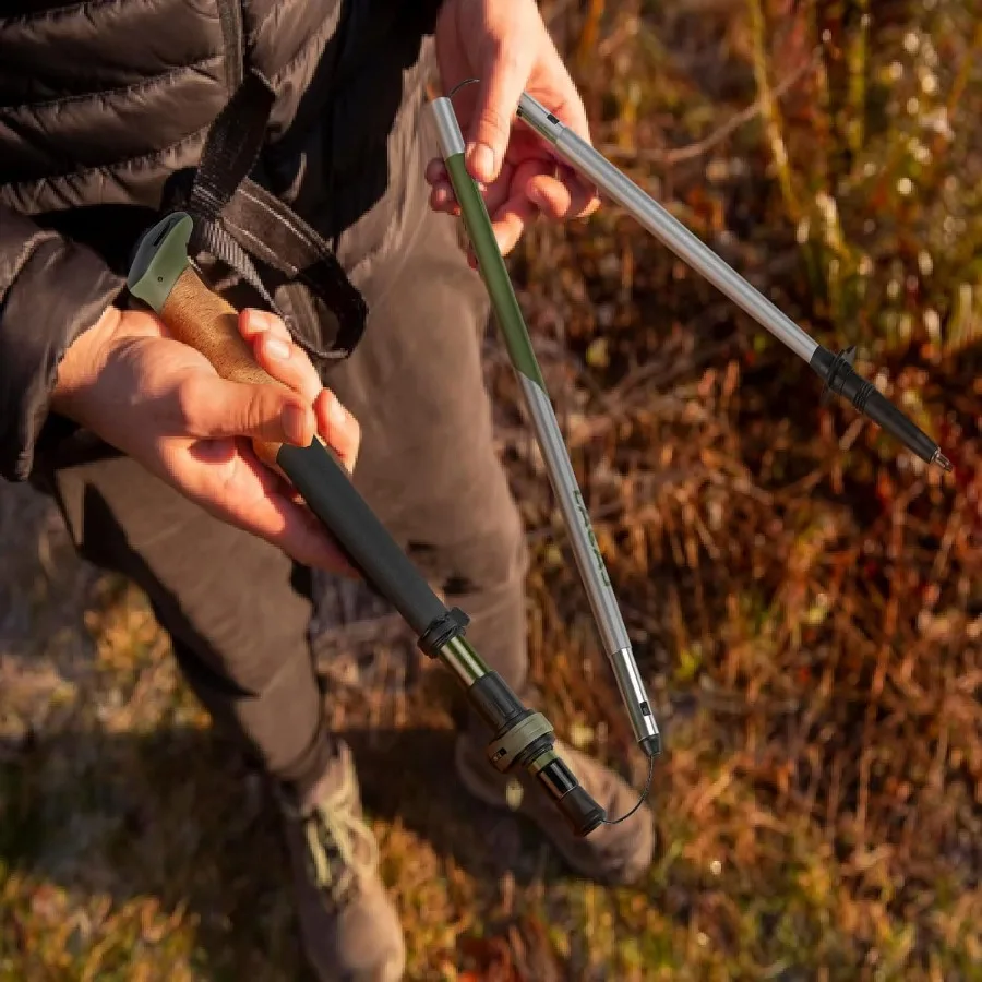 أقطاب الرحلات، أقطاب المشي لمسافات طويلة القابلة للطي، أعواد المشي خفيفة الوزن ومدمجة مع ارتفاع قابل للتعديل للرجال والنساء #3