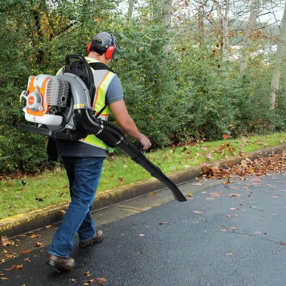 76.5cc 4-Stroke Backpack Gas Leaf Blower Quick Start Gas Powered Snow Leaf Blower 76.5cc 4-Stroke High-Velocity Leaf Blower