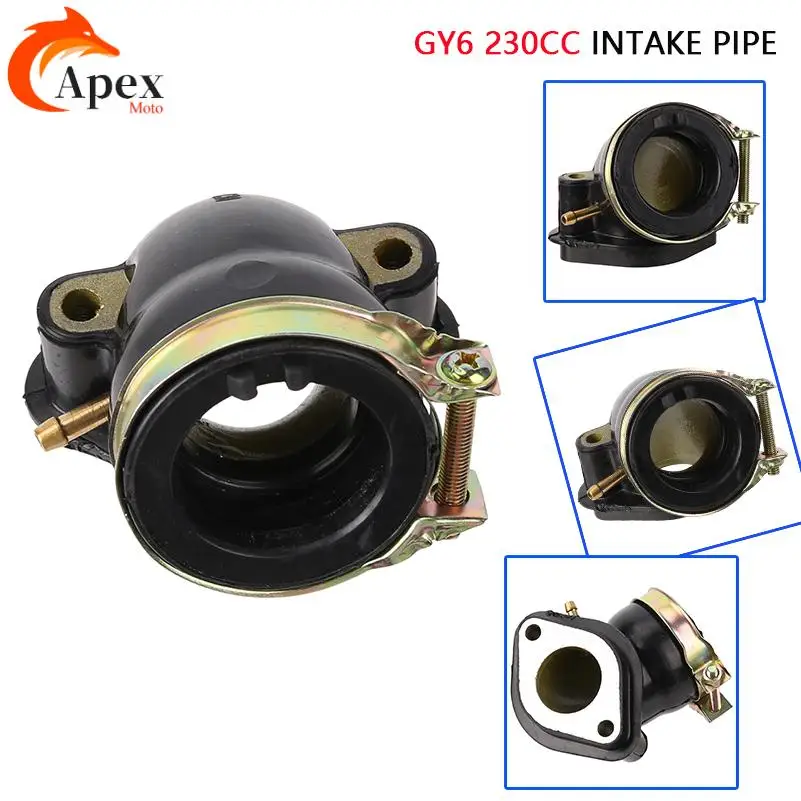 GY6 기화기 매니폴드 인터페이스 Gy6 230cc 흡기 파이프 4 스트로크 ATV 흡기 파이프