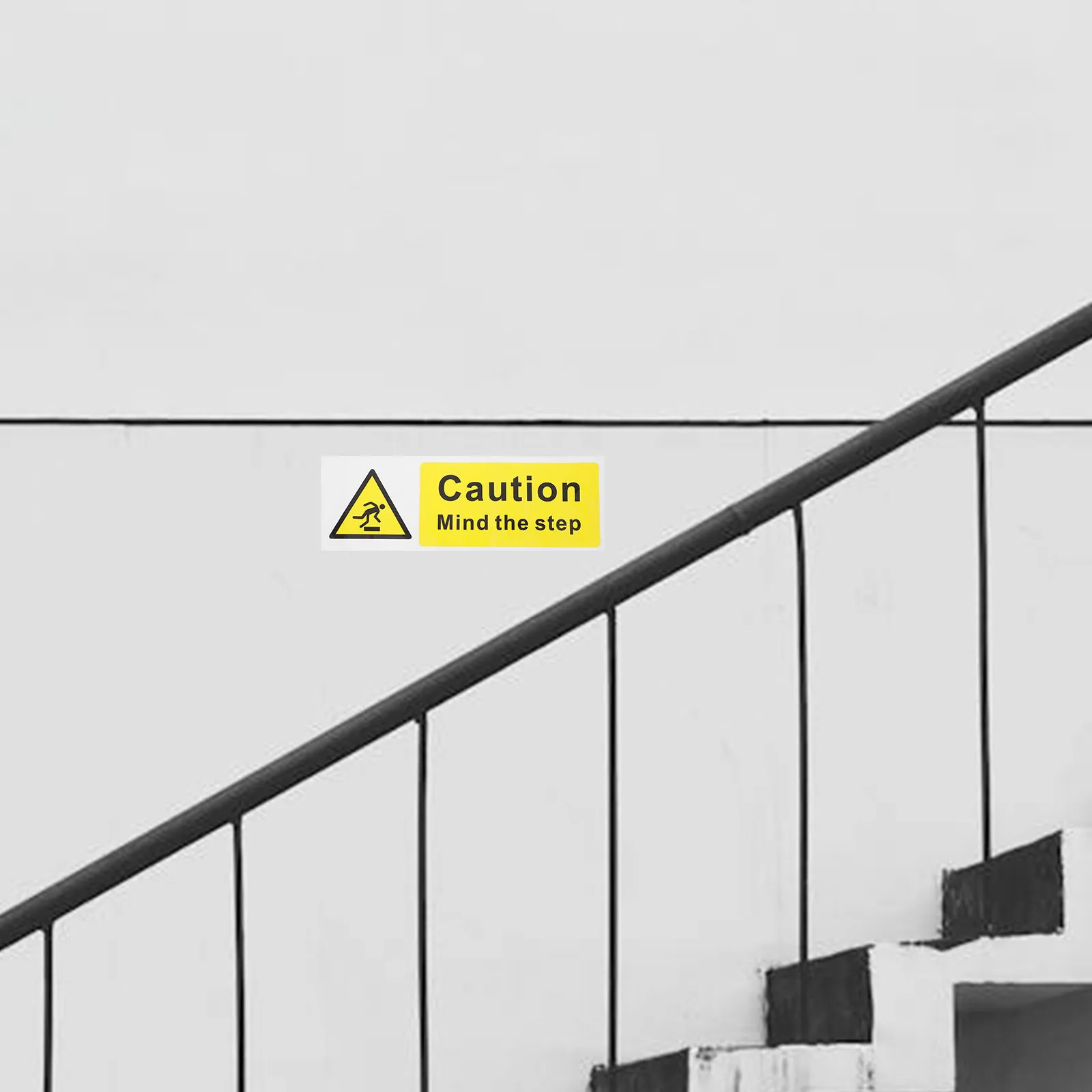 

Mind The Step Waterproof Safety Sticker Self-Adhesive Warning Signs for Floors Stairs Workplace Caution Decals