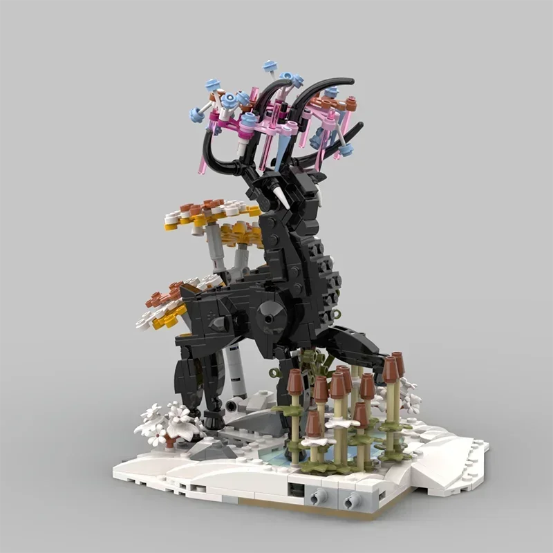 Bloc de construction Moc, modèle de cabine d'hiver, technologie brique, assemblage modulaire, vue sur la rue, jouet pour cadeau de noël