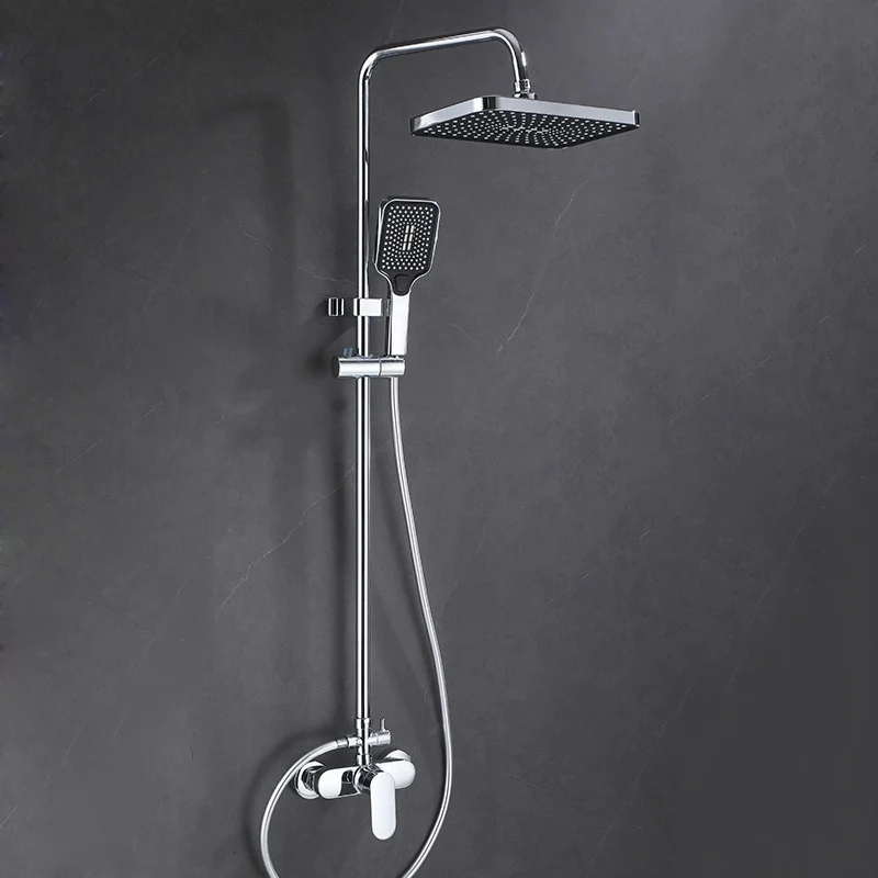 

Комбинированный душ 12-дюймовый большой панельный тропический душ/ручной душ Комбинированный ручной трехрежимный усилитель для ванной комнаты