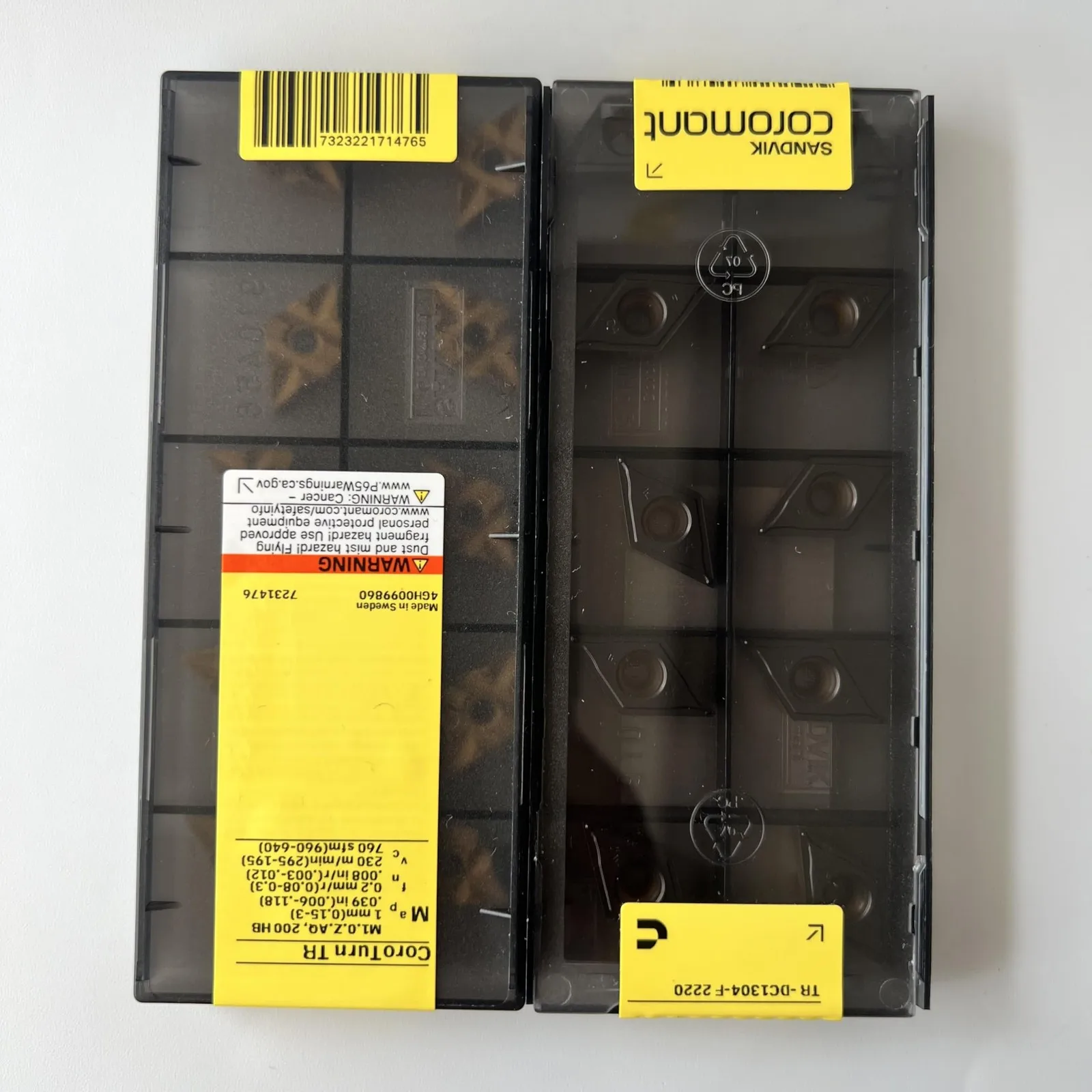 

SANDVIK / TR-DC1304-F 2220 / Original Swedish hard alloy blade 10 Pcs