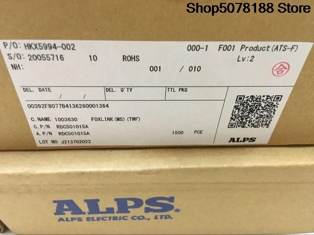 Sensor putar resistif ALPS Jepang RDC 501015 Sensor sudut otomotif