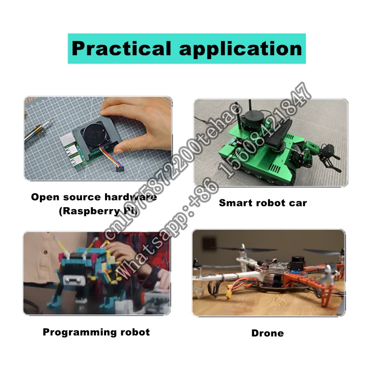 DTOF LD06 slam y sensor lidar inteligente para interiores, sistema de navegación autónomo, rango pequeño de baja velocidad