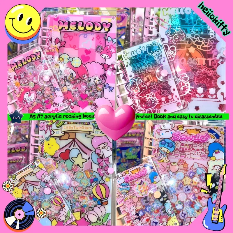 

A5 A7 acrylic rocking book heiokitty cartoon cute classic design diary notebook collection trendy stationeryfriendsexchangegifts