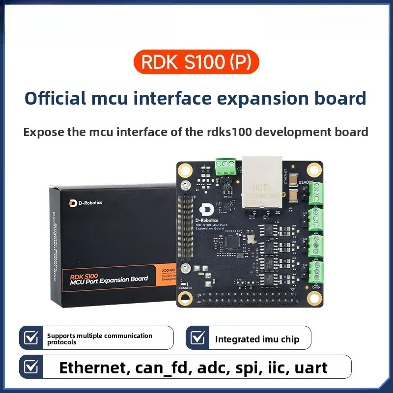 

Official MCU Interface Expansion Board for RDK S100P with CAN GPIO Gigabit Ethernet IMU