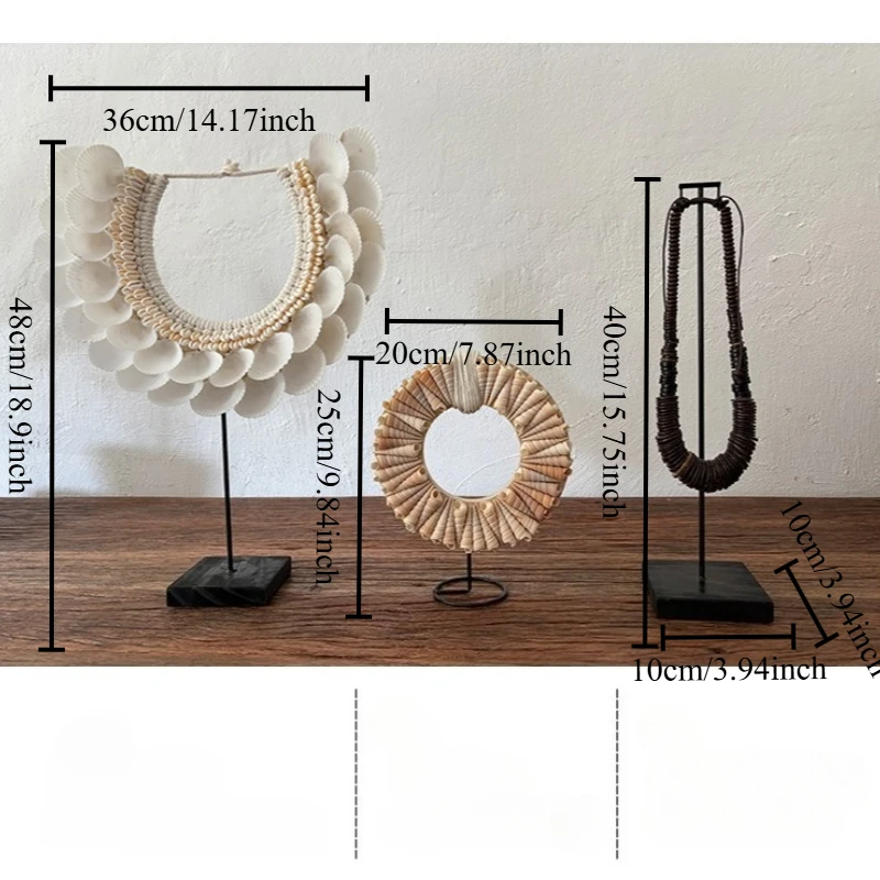 Natural Seashell Handcrafted Home Deocr for Entryway Living Room and Desk Display in Hospitality Setting Nordic Style Decoration