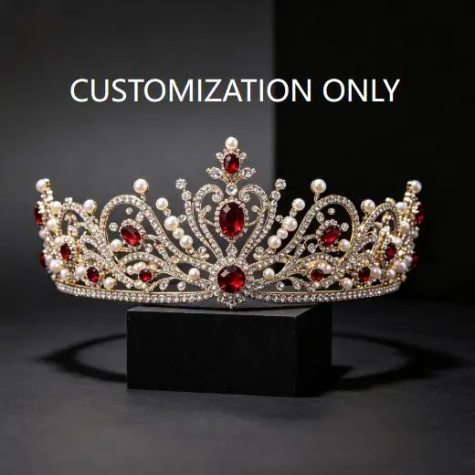 Customized Rhinestone/Cubic Zirconia Crown Headpieces Headband Bride Hair Jewelry  Contact Us Before Order