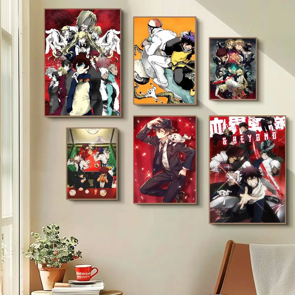 Poster Anime Blood Blockade Ba - Home Bar And Theater ulasan dan harga