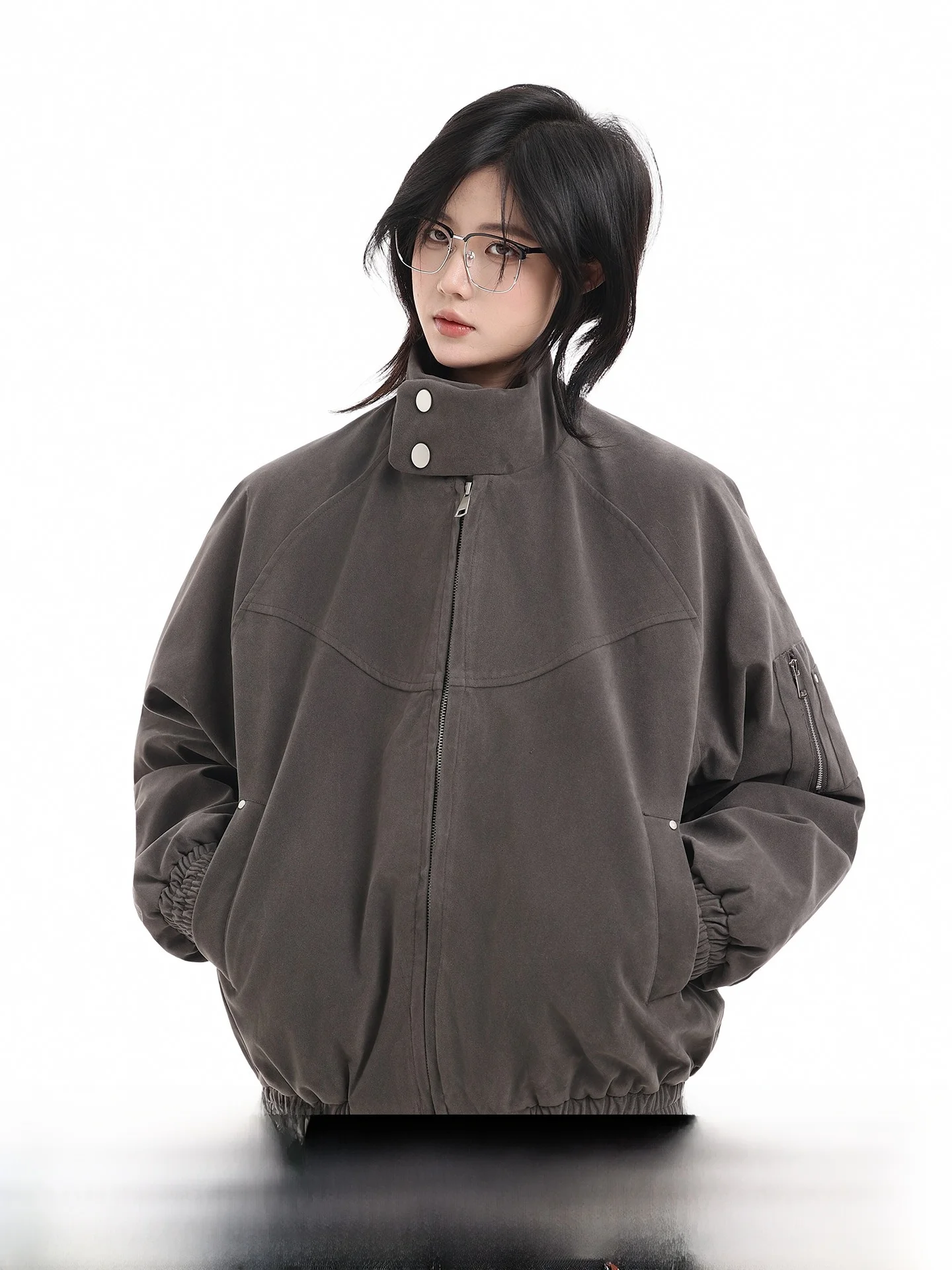 

Ncllw ingston Men's Cotton Jaet Vest Casual Retro Faux Leather Warmth Merald Workwear Long Sve Zipper Closure Coat