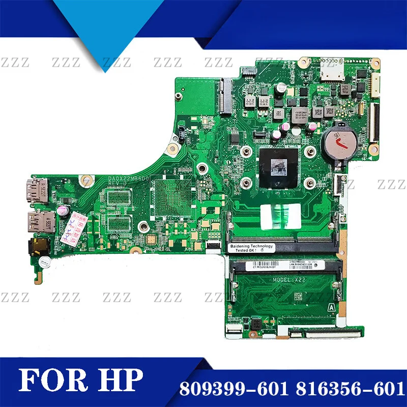 ZZ For Hp Pavilion 17-G Motherboard 809399-001 816356-601 Tested 100% can work