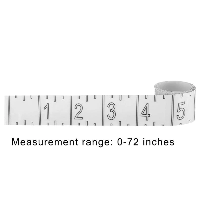 97QC 72inch Fish Measuring Tape Waterproof Fish Ruler Sticker Decals Adhesive