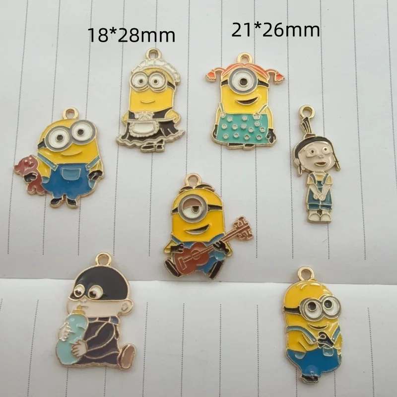 10pcs alloy drip oil cartoon pendant, DIY jewelry making earrings, keychain accessories view 6