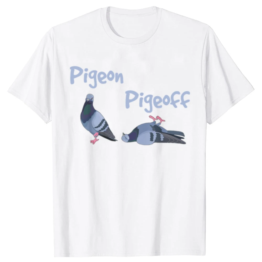 Pigeon Pigeoff Bird Birdwatcher Birdwatching T-shirt Cute Funny Graphic T-shirt Men Tshirt Cotton Loose T Shirt  Tops Tee