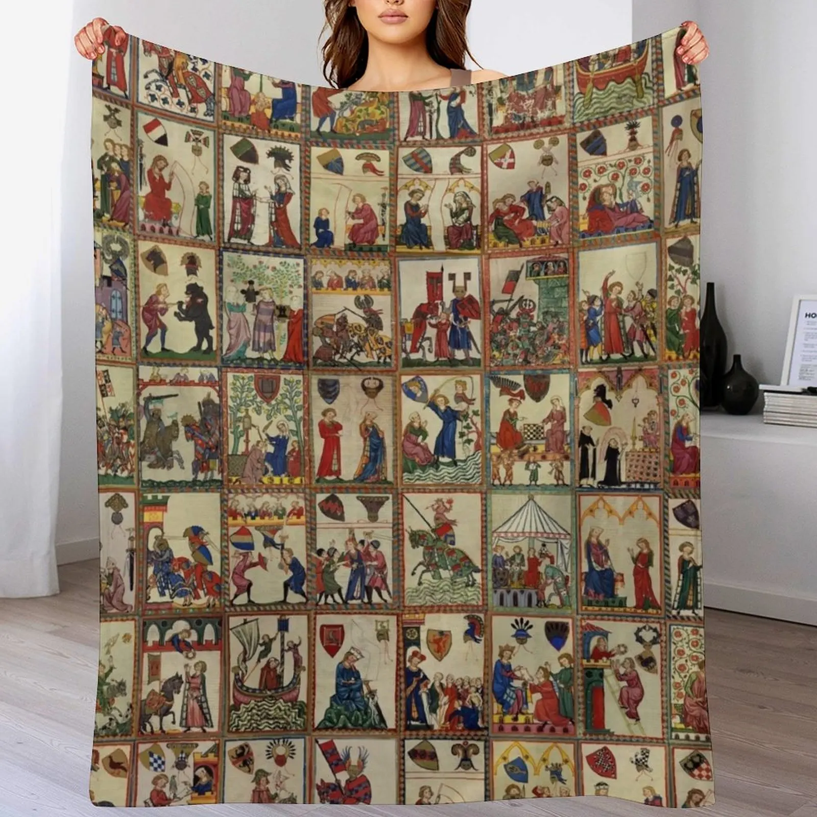 Codex Manesse Throw Blanket