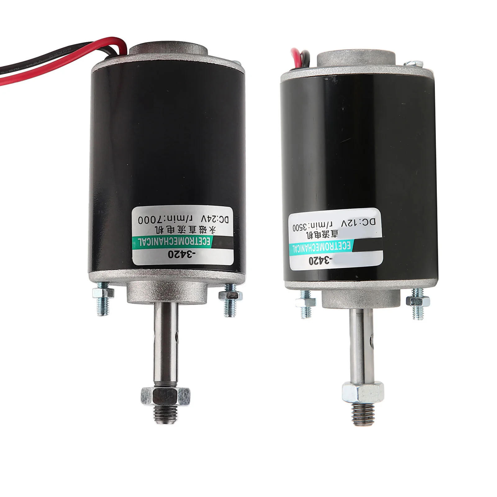 1Pc DC 12V Motor Permanent Magnet High Speed Low Noise CW CCW Mini Brushed Electric Motors 30W 3500RPM/7000RPM