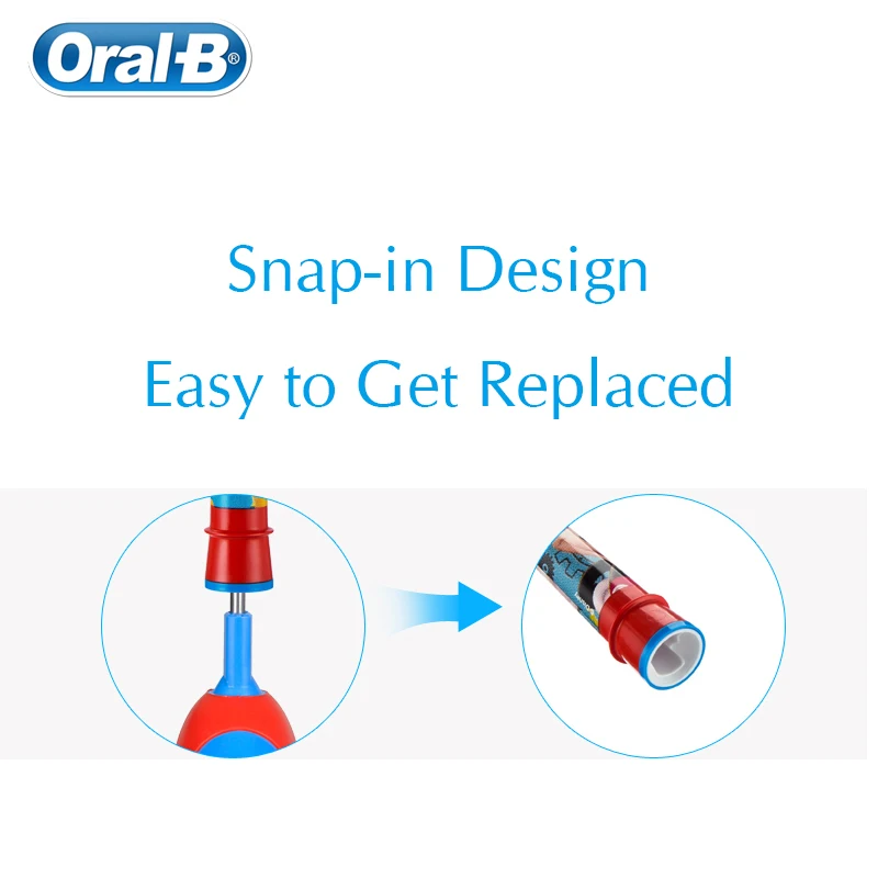Oral-B Stages Power Cars Kids Toothbrush Replacement Heads Soft Bristle for All Oral B Children Rotation Electric Toothbrush