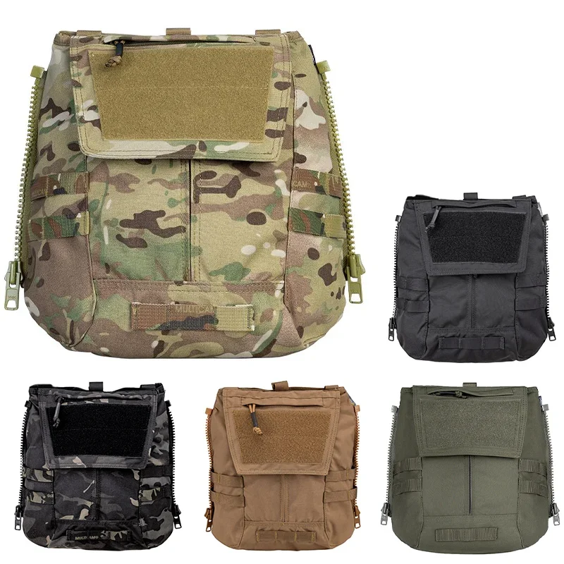 IDOGEAR Molle Taktische Zip On Panel Tasche Militär Tasche Platte Träger Rucksack Für JPC 2,0 CPC AVS Paintball Airsoft Zubehör