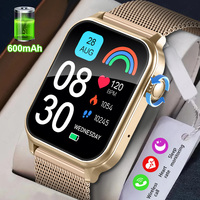 LIGE Smart Watch Men Women Luxury Bluetooth Call 600mAh Battery Women's Health Monitor Waterproof Smartwatch New For Android iOS