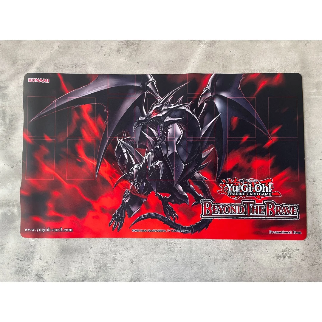600x350mm Yu-Gi-Oh！ Red Eyes Black Dragon Exceed Trading Card Playmat 1.5mmless Edge Single Player Rubber Board Game Card Mat